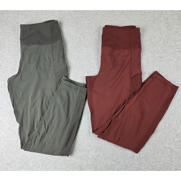 Athleta Trekkie Hybrid Crop Tight Set of 2 Leggings Size 4 - Picture 5 of 11